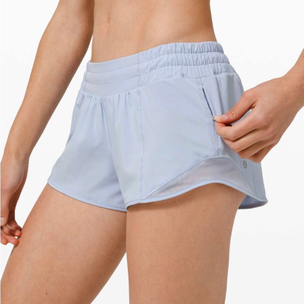 lulemon hotty hot blue linen size 2 2.5"
